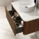 Sorrento Fluted Black Walnut Wall Hung Drawer Vanity with Marble Top & Nevis Basin 800mm