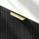 Cayman Black Oak Wall Hung Slimline Basin Drawer Vanity 1200mm - Brushed Brass Accents
