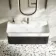 Cayman Black Oak Wall Hung Slimline Basin Drawer Vanity 1000mm - Black Accents