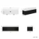 Cayman Black Oak Wall Hung Slimline Basin Drawer Vanity 1200mm - Black Accents
