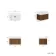 Cayman Natural Walnut Wall Hung Slimline Basin Drawer Vanity 600mm - Chrome Handle