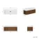 Cayman Natural Walnut Wall Hung Slimline Basin Drawer Vanity 1000mm - Chrome Handle