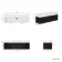 Cayman Black Oak Wall Hung Slimline Basin Drawer Vanity 1200mm - Chrome Handle