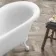 Tonbridge 1600mm Roll Top Bath - White Claw Feet