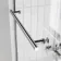 L Shaped 1700 Shower Bath with Front Panel & 4mm Fixed Screen with Rail - Left Handed