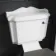 Lima Traditional Close Coupled Toilet With Graphite Grey Wooden Seat