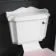 Lima Traditional Close Coupled Toilet With Cashmere Pink Wooden Seat