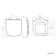 Portland Slimline 555 Depth Rimless Close Coupled Toilet With Soft Close Seat