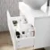 Trent Gloss White Wall Hung Drawer Vanity with Oval Counter Top Basin 800mm