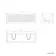 Sorrento Fluted Black Walnut Wall Hung Drawer Vanity with Black Double Basin 1200mm