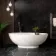 Trepanel Aqua Luxe® Black Marble Effect Embossed Satin SPC Wall Panel 4 Pack (Covers 2.80 SQM)