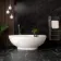 Trepanel Aqua Luxe® Black Marble Effect Embossed Satin SPC Wall Panel 4 Pack (Covers 2.80 SQM)