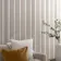 Trepanel Design® Light Oak on Antique White Felt Multi Width Acoustic Wood Slat Panels