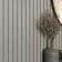 Trepanel® Light Oak on Antique White Felt Acoustic Wood Slat Panels