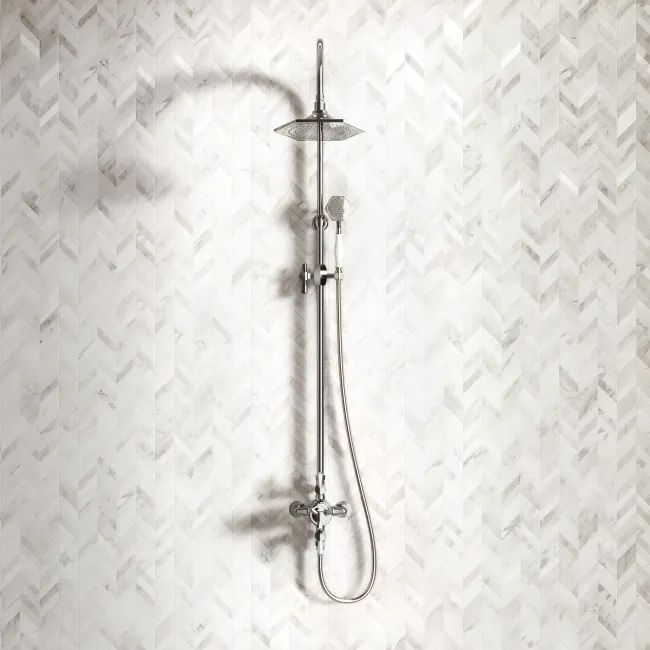 Kenmare Traditional Chrome Thermostatic Shower Set with Hand Shower