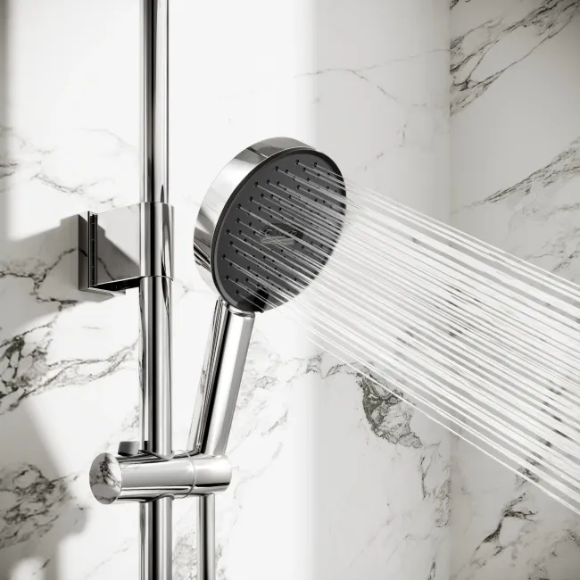 Derry Chrome Round Thermostatic Shower Set