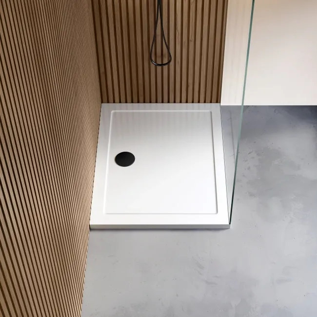 Cairo Rectangular SMC Composite Shower Tray 1000x800mm
