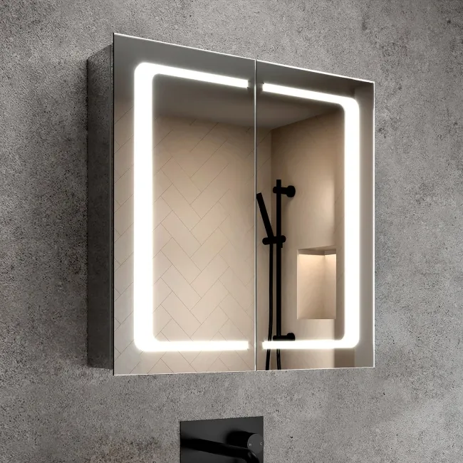 Arabella Illuminated LED Mirror Cabinet 600x600mm