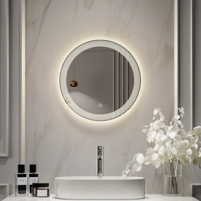 Blake Round Illuminated LED Mirror 500mm