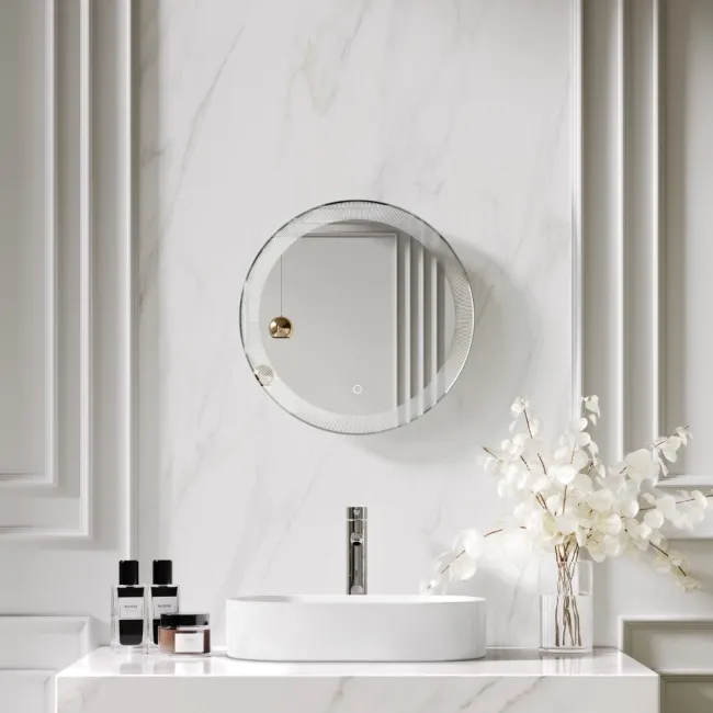 Blake Round Illuminated LED Mirror 500mm