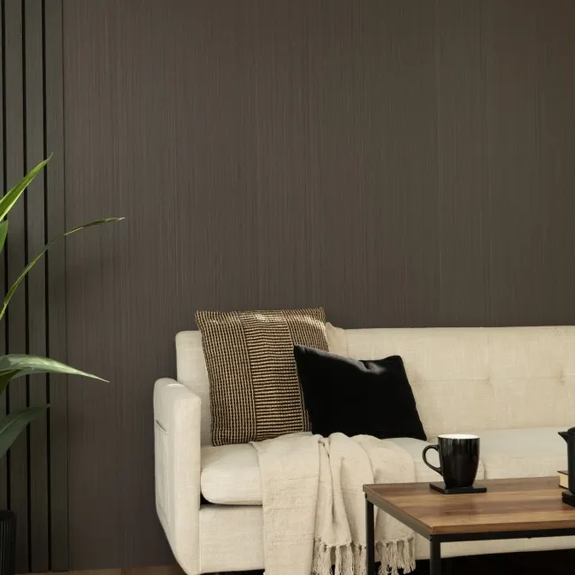Trepanel Style® Warm Dark Grey Wood Effect Matt WPC Laminated Wall Panel