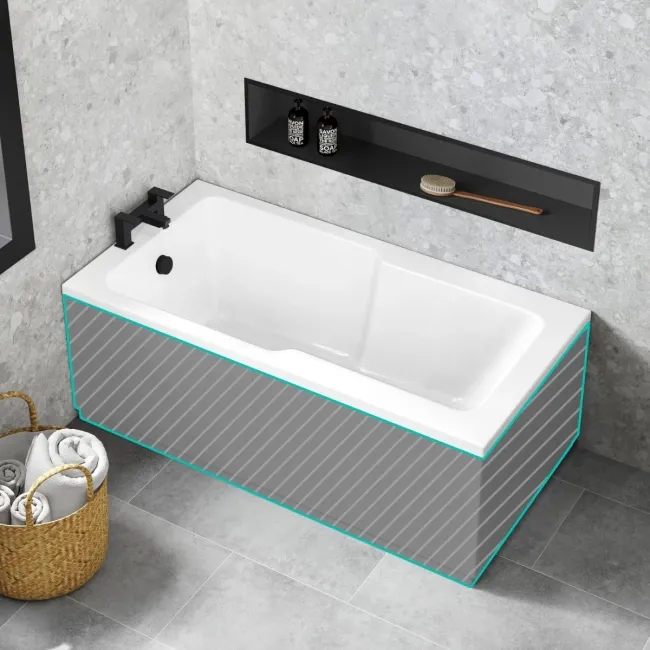 Dover 1600x750 Keyhole Single Ended Bath