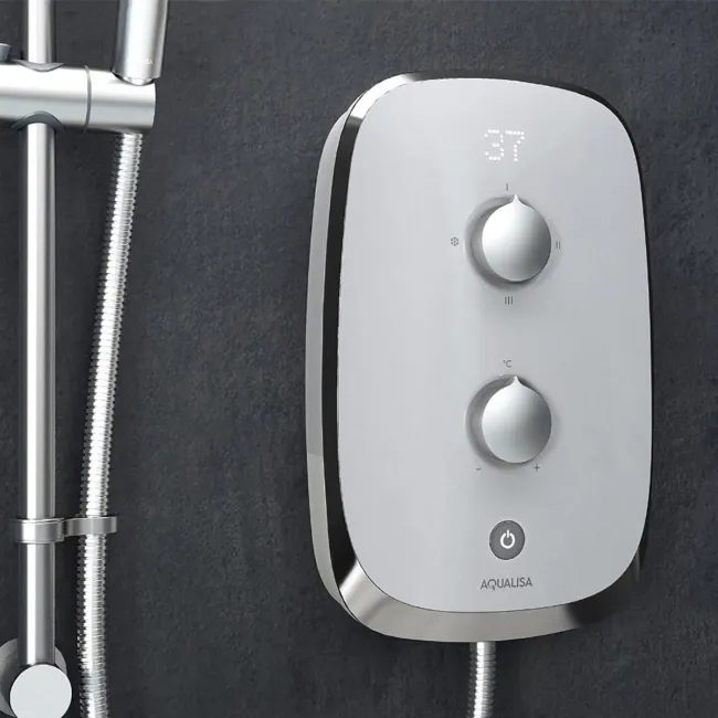 Aqualisa eMOTION Electric Shower - 9.5KW - Arctic White