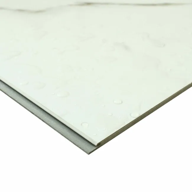 Trepanel Aqua Luxe® Carrara Soft Marble Effect Embossed Satin SPC Wall Panel 4 Pack ( Covers 2.80 SQM)