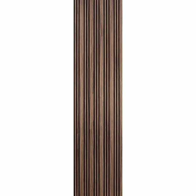 Trepanel Design® Autumn Brown Multi-Width Acoustic Wood Wall Panels