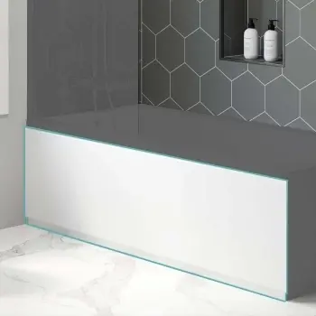 Gloss White Wooden Bath Front Panel 1800mm