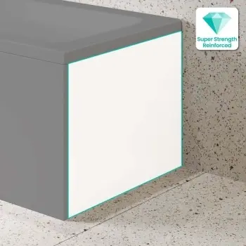700 Super Strength Reinforced Acrylic L Shaped Bath End Panel