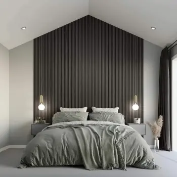 Trepanel XL® 3m Noir Black Acoustic Wood Standard Slat Panels