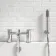 Lusk Chrome Bath Filler & Handheld Shower