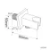 Matt Black Square Shower Outlet with Bracket