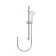 Chrome Round Shower and Adjustable Sliding Riser Set