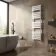 Santorini White Flat Panel Heated Towel Rail 1600x450mm