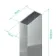 Hamburg 15mm Chrome Extension Profile 1900mm Height