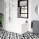 6mm P Shaped Easy Clean Bath Screen with Towel Rail