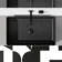 Newark Matt Black Rectangular Counter Top Basin 615mm