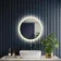 Mollie Brushed Brass Round Backlit Illuminated LED Mirror 500mm
