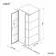 Toulon Matt Black Grid Easy Clean 6mm Pivot Shower Enclosure 1000x800mm