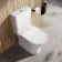 Brooklyn Rimless Close Coupled Toilet With Premium Soft Close Slim Seat