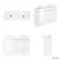 Trent Gloss White Double Vanity with Marble Top & Oval Counter Top Basin 1200mm