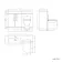 Avon Gloss White Combination Vanity Basin and Aruba Toilet 1100mm - Left Handed