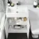 Avon Gloss White Combination Vanity Basin and Atlanta Toilet 1100mm - Left Handed