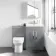 Avon Stone Grey Combination Vanity Basin and Miami Toilet 1100mm
