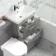 Avon Stone Grey Combination Basin Drawer and Miami Toilet 1100mm