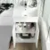 Trent Gloss White Basin Vanity and Back To Wall Unit 1000mm