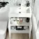 Trent Gloss White Combination Vanity Basin and Aruba Toilet 1100mm - Right Handed