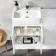 Harper Gloss White Combination Vanity Basin with Marble Top & Aruba Toilet 1000mm